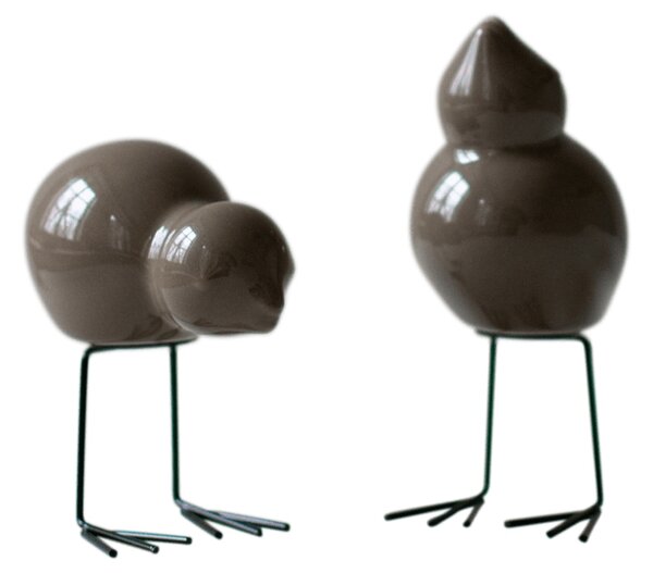 Dekorace Swedish Birds Shiny Dust - set 2 ks DBKD