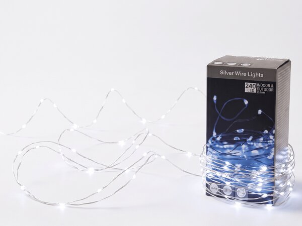 Světlený řetěz 240 LED venkovní/vnitřní 23,9 m, bílá