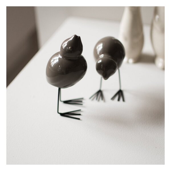 Dekorace Swedish Birds Shiny Dust - set 2 ks DBKD
