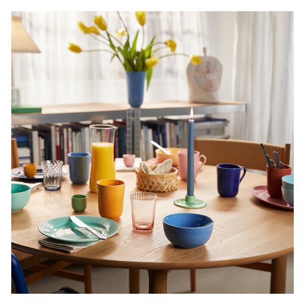 Porcelánový hrnek Rhombe Blue 330 ml Lyngby Porcelaen