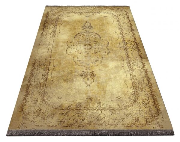 Makro Abra Moderní kusový koberec protiskluzový Horeca-New 150 Klasický zlatý Rozměr: 120x180 cm