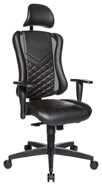 OTOČNÁ ŽIDLE, vzhled kůže, černá Dieter Knoll - Online Only kancelářské židle, Online Only