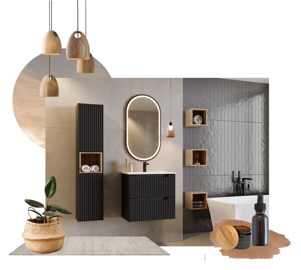 Comad Umyvadlová skříňka Nova Black D2 82-80-2D černá