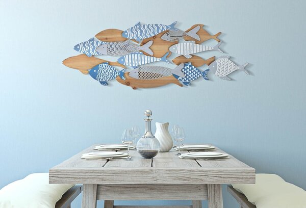 Kovová nástěnná dekorace 91x33,5 cm Fish – Mauro Ferretti
