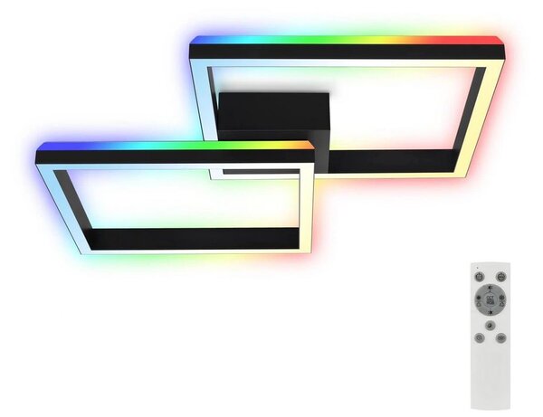 Brilo - LED RGBW Stmívatelný přisazený lustr FRAME 2xLED/17W/230V 2700-6500K+ DO