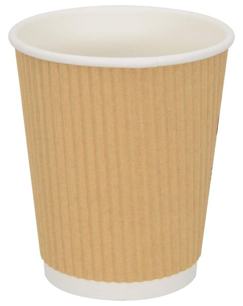 Papírové kelímky na kávu 500 pcs 8oz 200ml hnědé