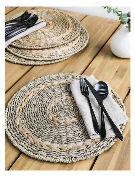 Kulaté prostírání Bayford Seagrass – set 4 ks Garden Trading