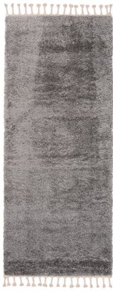 Makro Abra Koberec Běhoun Shaggy VERSAY EJF 6365A Tmavě šedý Rozměr: 70x250 cm