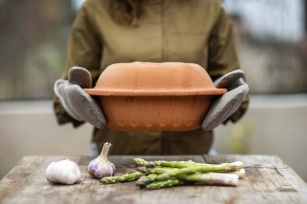 Kuchyňské rukavice Oven Mitts Clay - set 2 ks The Organic Company
