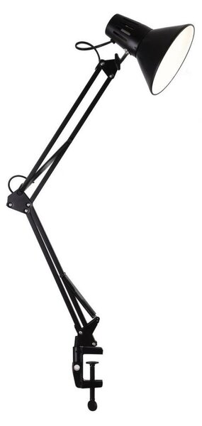Stolní lampa s klipem WORKER 1xE27/10W/230V černá