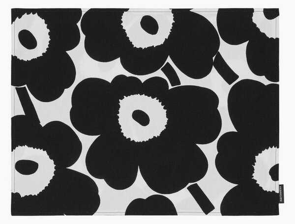 Prostírání Pieni Unikko White Black 42x31 cm Marimekko