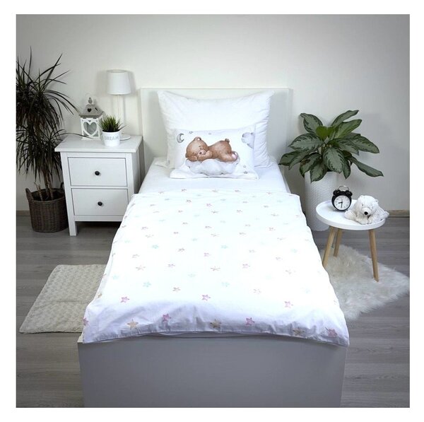Bavlněné dětské povlečení do postýlky 100x135 cm Teddy "Moon" – Jerry Fabrics