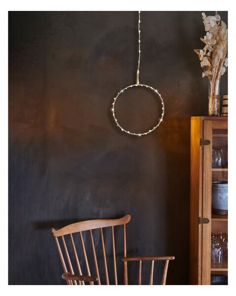 Svítící dekorace Liva Circle Silver 20 cm Sirius