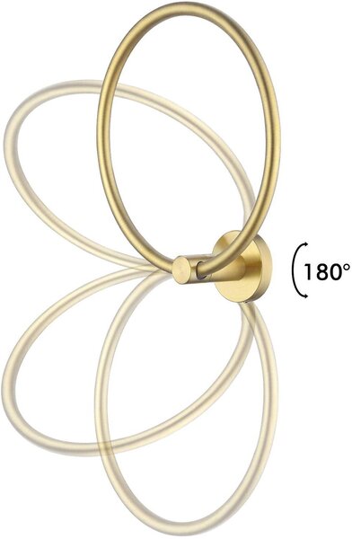 Koupelnový věšák 332915B MIST 05 BRUSH GOLD