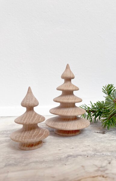 Dřevěné vánoční stromečky Christmas - set 2 ks Novoform