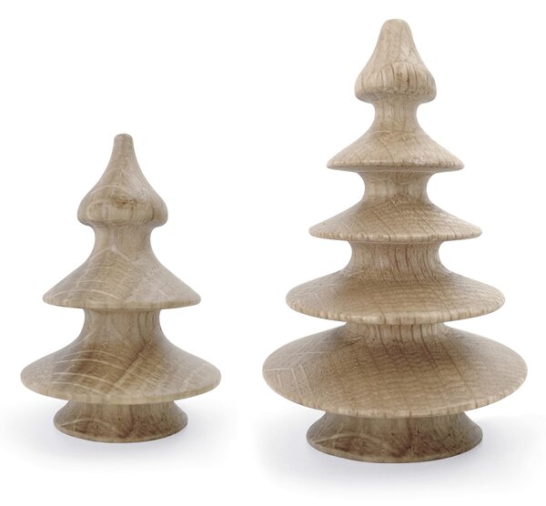 Dřevěné vánoční stromečky Christmas - set 2 ks Novoform