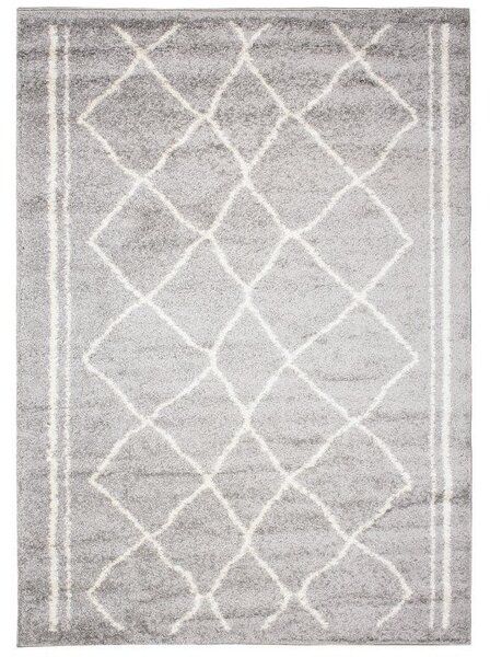 Makro Abra Kusový koberec Shaggy DELHI 2655A šedý Rozměr: 60x100 cm