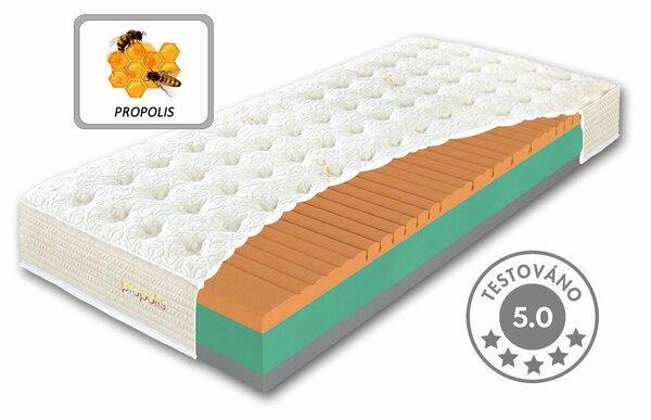 Prémiová ortopedická matrace PROPOLIS MAX, 140x200cm, 25cm, 150kg, studená pěna