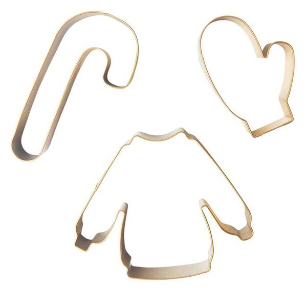 Vykrajovátka na perníčky Winter Joy Gold - 3 ks Pluto Design