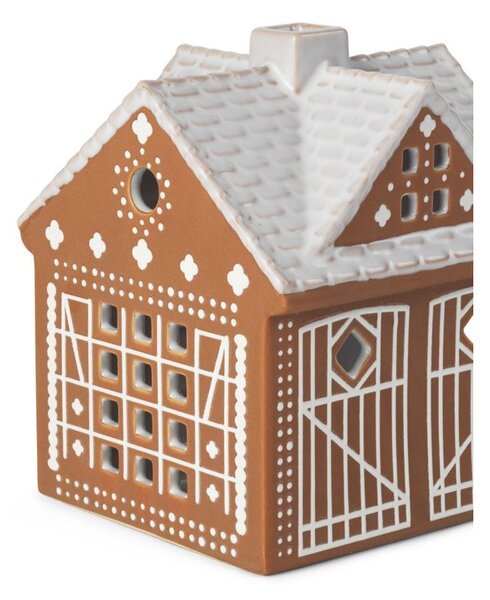 Porcelánový svícen Urbania Gingerbread Stable Kähler