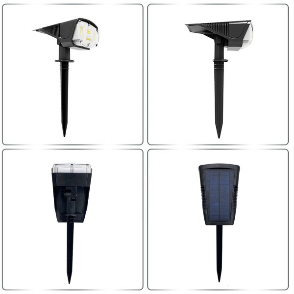 LEDSolar 42 solární venkovní světlo svítidlo do země 2 ks, 42 LED, bezdrátové, iPRO, 1W, studená barva