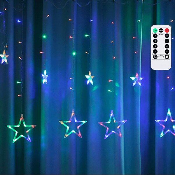 Aigostar - LED Venkovní ván řetěz 120xLED/8 funkcí 6x0,6m IP44 multicolor + DO
