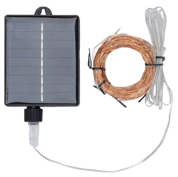 Aigostar - LED Solární ván řetěz 500xLED/8 funkcí 52m IP65 teplá bílá 1200 mAh