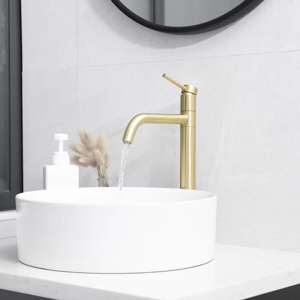 Koupelnová baterie Rea Lugano Slim Brush Gold High