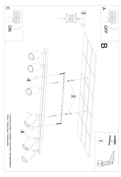 Brilagi - LED Bodové svítidlo ASMUS 6xGU10/7W/230V černá