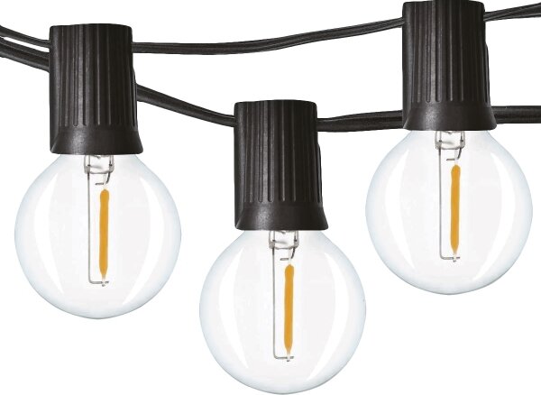 Brilagi - LED Venkovní dekorační řetěz GIRLANDA 25xE12 20m IP44 studená bílá