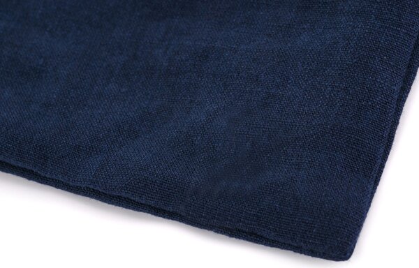 Tom Linen Povlak na polštář Navy Washed Velikost: 40x40cm