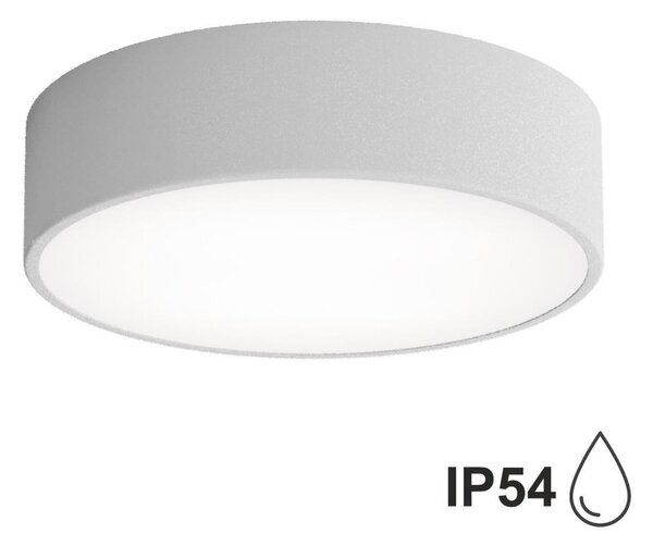 Koupelnové stropní svítidlo se senzorem CLEO 2xE27/24W/230V pr. 30 cm šedá IP54
