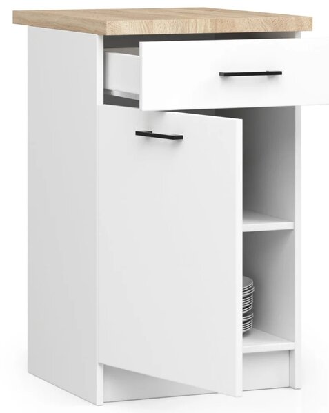 Dolní kuchyňská skříňka 40 cm VERMINA se šuplíkem - bílá