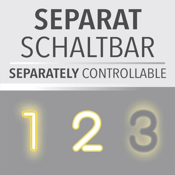 Paul Neuhaus Stropní LED svítidlo PURE Loop, pr.60cm, 7W+30W 2700-5000K, černá/zlatá slonová kost