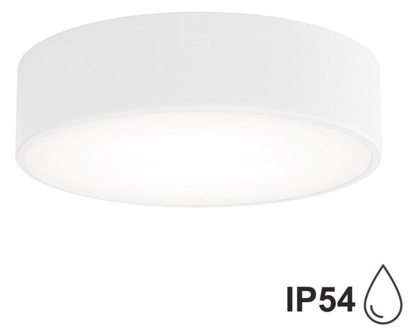 Koupelnové stropní svítidlo se senzorem CLEO 2xE27/24W/230V pr. 30 cm bílá IP54