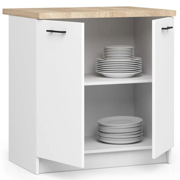 Dolní kuchyňská skříňka 80 cm VERMINA - bílá