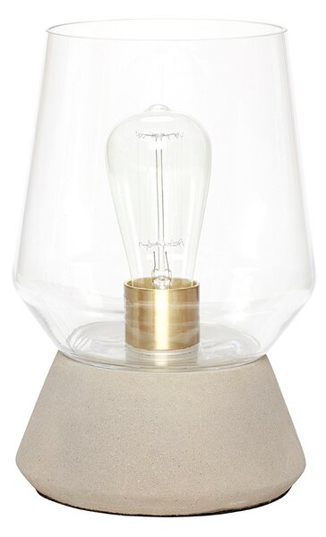 Betonová stolní lampa Glassy Hübsch