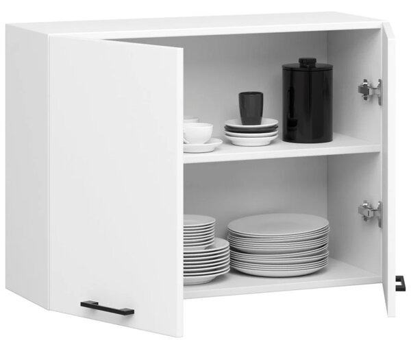 Závěsná kuchyňská skříňka 80 cm VERMINA - bílá
