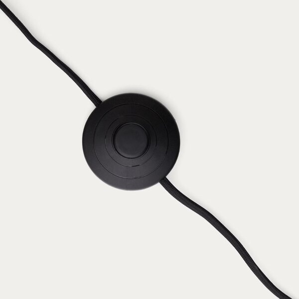 Šedá kovová stojací lampa Kave Home Manie 147 cm