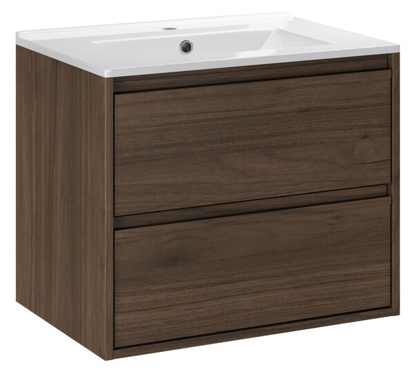 Comad Koupelnová skříňka s nábytkovým umyvadlem Viola Villa 60 walnut villa