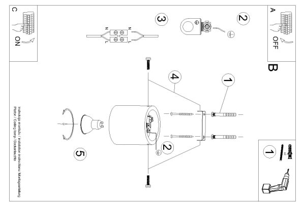 Brilagi - LED Bodové svítidlo FRIDA 1xGU10/7W/230V