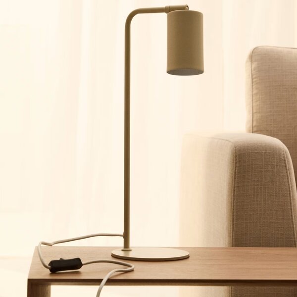 Béžová kovová stolní lampa Kave Home Manie