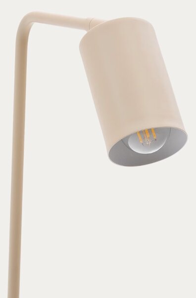 Béžová kovová stojací lampa Kave Home Manie 147 cm