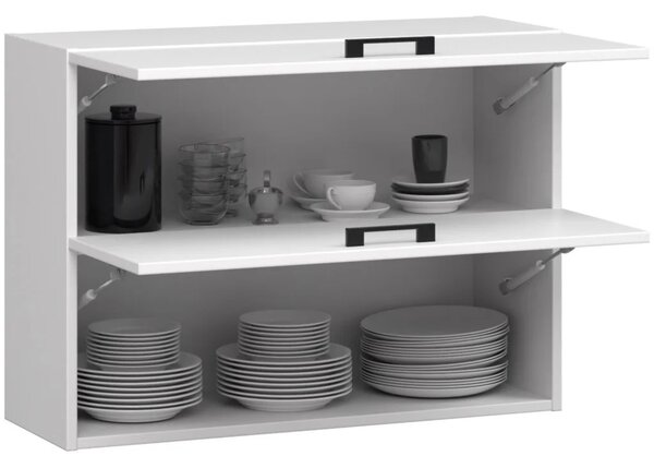 Horní závěsná kuchyňská skříňka 80 cm VERMINA - bílá