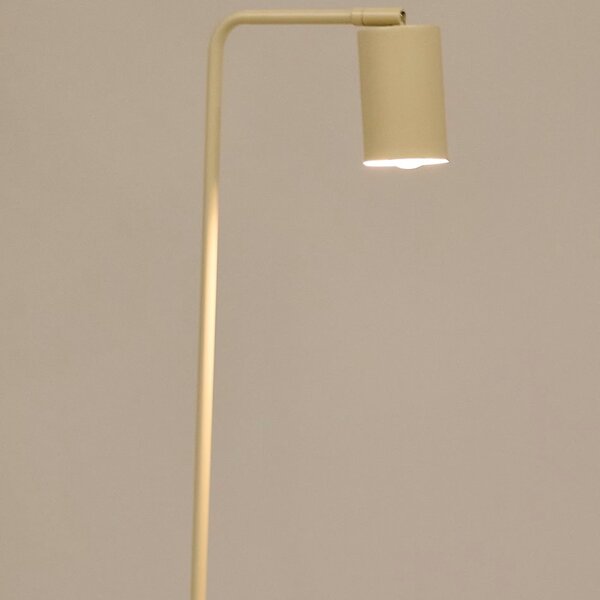 Béžová kovová stojací lampa Kave Home Manie 147 cm