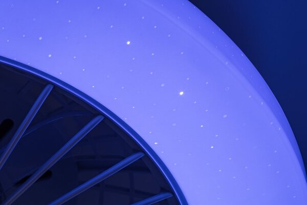 RABALUX 71333 Dalfon2 stropní svítidlo s ventilátorem D485mm LED 48W/3500lm 3000-6500K bílá, stmívatelné, dálkový ovladač, starlight efekt
