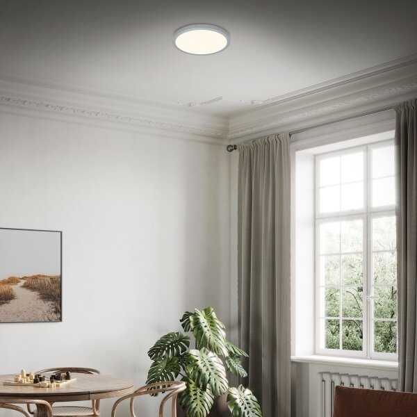 Briloner 3704-014-LED Stmívatelné stropní svítidlo RUNA LED/22W/230V stříbrná+DO