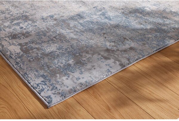 Kobercový ráj Moderní kusový koberec abstraktní Pula Caldera modrý Rozměr: 80x150 cm