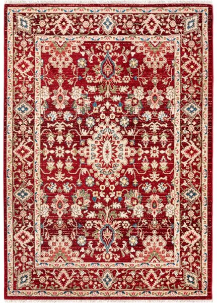 Makro Abra Kusový koberec RIVOLI EE65B Klasický červený Rozměr: 80x150 cm