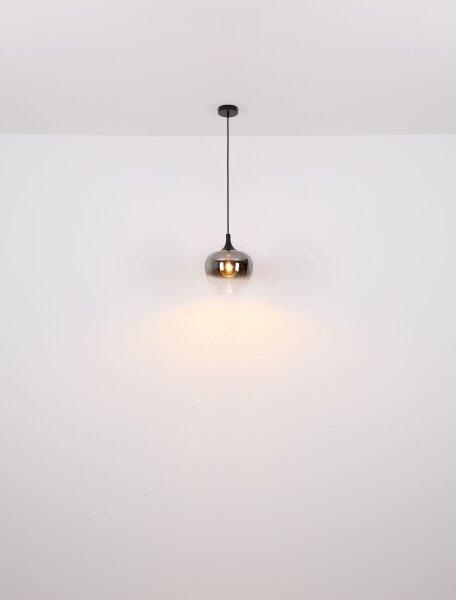 Globo 15548H1 - Lustr na lanku MAXY 1xE27/60W/230V černá